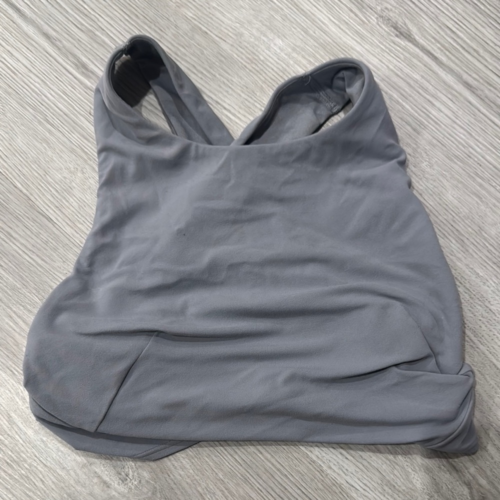 Lululemon gray sports bra - barely worn